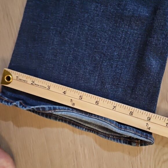 American Eagle Jeans Womens 10 Blue Artist Flare Dark Wash - Picture 12 of 12